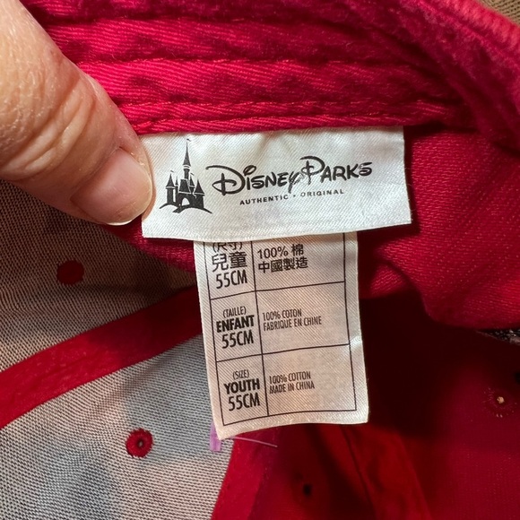 Disney Parks Mickey Mouse Pixel Embroidered Snapback Hat Ball Cap Size: Youth - Picture 3 of 5